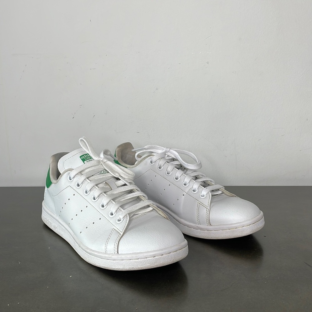 Adidas Stan Smith Mens Sneakers size 8 White & Green style #FU9612